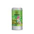 Photo of a spice tin Just Greens Salad Seasoning Organic Spice Blossom Blend. On the spice tin is a illustration in which a dwarf sits in a garden chair.