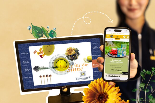 SONNENTOR Website im Wandel der Zeit | © SONNENTOR